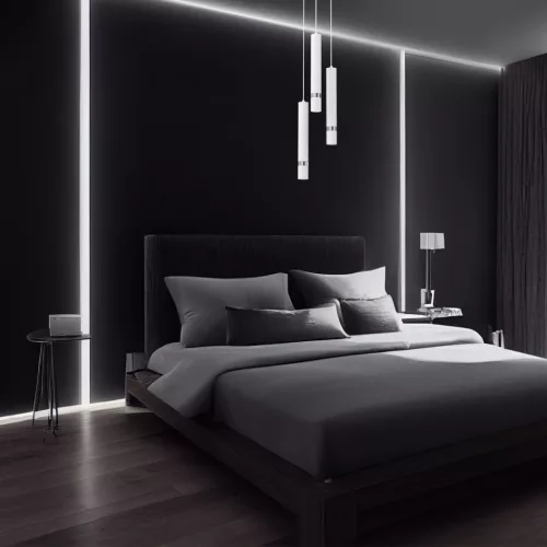 JOKER fehér króm függőlámpa 3xGU10 Milagro