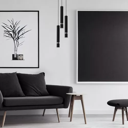 JOKER Fekete króm függő mennyezeti lámpa 3xGU10 Milagro