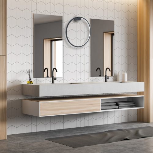 Saturno fali lámpa fekete 25W LED Milagro