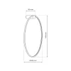 Saturno fali lámpa fekete 25W LED Milagro