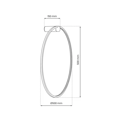 Saturno fali lámpa fekete 25W LED Milagro