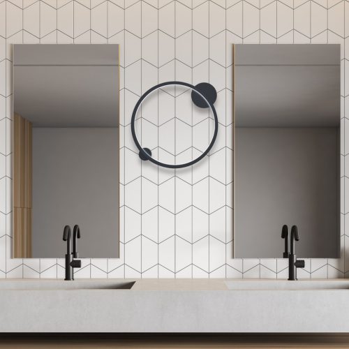 SATURNO mennyezeti lámpa fekete 25W LED Milagro