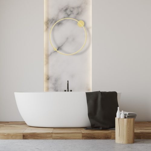 SATURNO Arany mennyezeti lámpa 46W LED Milagro