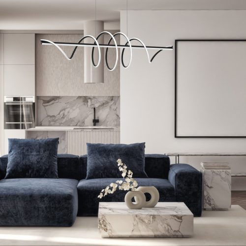 TWIST fekete 90W LED Milagro mennyezeti lámpa