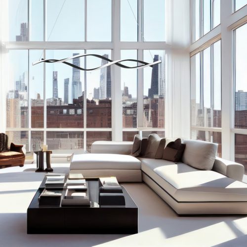 GRANT Fekete 38W-os LED Milagro mennyezeti lámpa