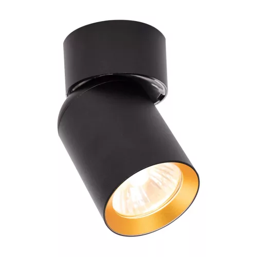 Felületre szerelhető halogén lámpatest Andy 1xGU10 Black Gold Spot Milagro