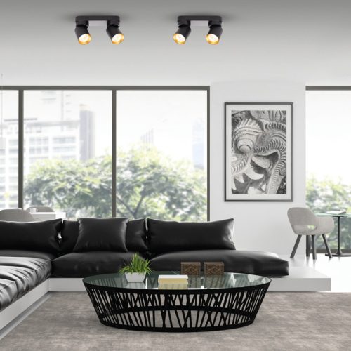 ANDY mennyezeti lámpa 2xGU10 Black Gold Milagro