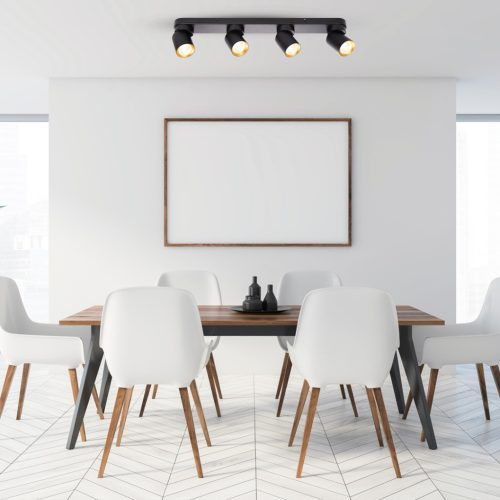 ANDY mennyezeti lámpa 4xGU10 Black Gold Milagro