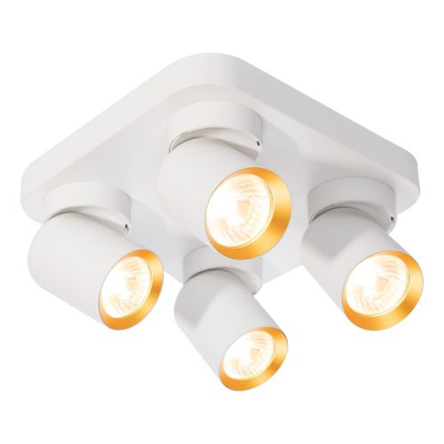 ANDY mennyezeti lámpa 4xGU10 négyzet alakú fehérarany Milagro