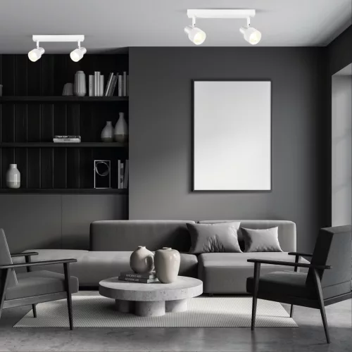 CINO mennyezeti lámpa 2xGU10 fehér króm Milagro