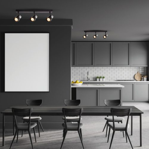 CINO mennyezeti lámpa 3xGU10 Black Chrome Milagro