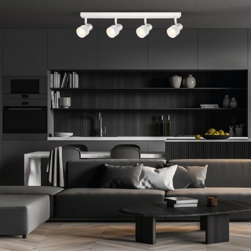 CINO mennyezeti lámpa 4xGU10 fehér króm Milagro