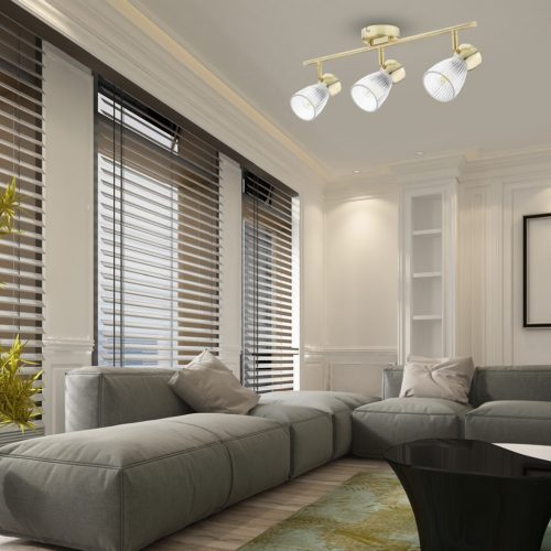 LEGJOBB arany mennyezeti lámpa 3xE14 Milagro