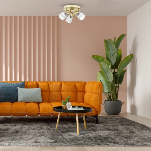 LEGJOBB mennyezeti lámpa arany 3xE14 kerek Milagro