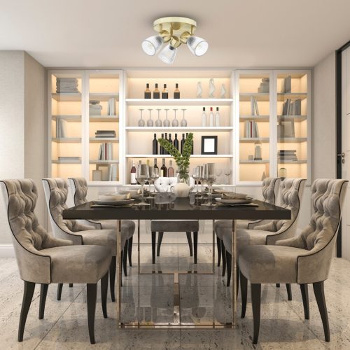 LEGJOBB mennyezeti lámpa arany 3xE14 kerek Milagro