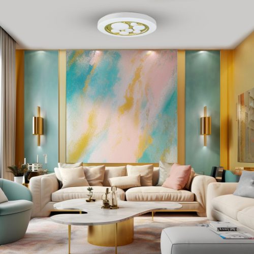 LED felületre szerelhető mennyezeti lámpa BUBBLES Gold 30W Ø390 mm Milagro