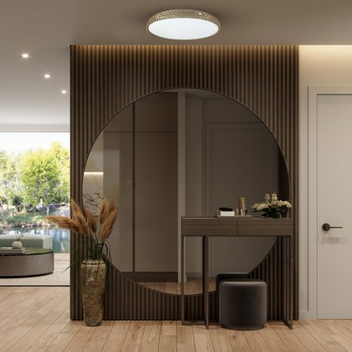 FÉNYES felületre szerelhető LED mennyezeti lámpa borostyán 34W Ø490 mm Milagro