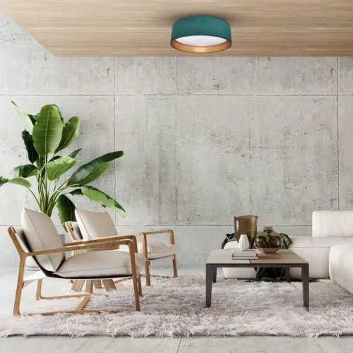 LED felületre szerelhető mennyezeti lámpa RONDO Green 18W LED Milagro