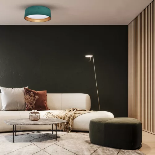 LED felületre szerelhető mennyezeti lámpa RONDO Green 18W LED Milagro