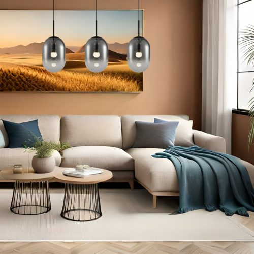 ALIAS Fekete mennyezeti lámpa 3xE14 Milagro