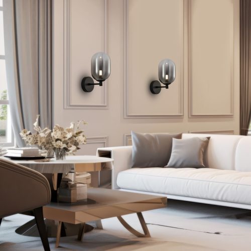 ALIAS Fali lámpa Fekete 1xE14 Milagro