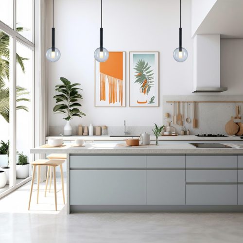 NIKO fekete mennyezeti lámpa 1xG9 fi 150 Milagro