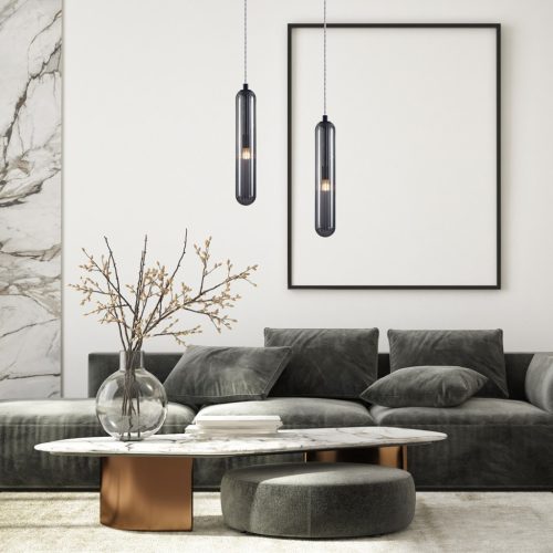 PAX fekete mennyezeti lámpa 1xG9 Milagro