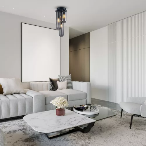 PAX mennyezeti lámpa fekete 3xG9 Milagro