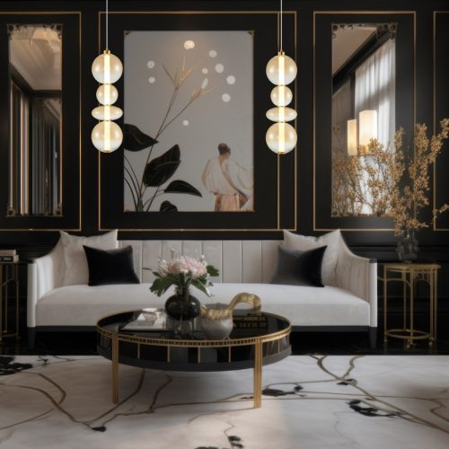 DAPHNE Borostyán mennyezeti lámpa 36W Milagro