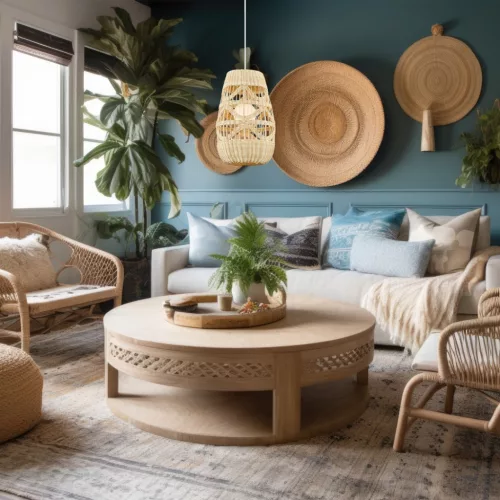 ARONA Rattan függesztett mennyezeti lámpa 1xG9 fi 250 Milagro