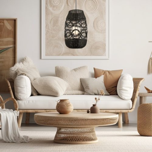 ARONA Fekete mennyezeti lámpa 1xG9 fi 400 Milagro