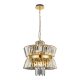 AURELIA Arany csillár mennyezeti lámpa 12xE14 Milagro
