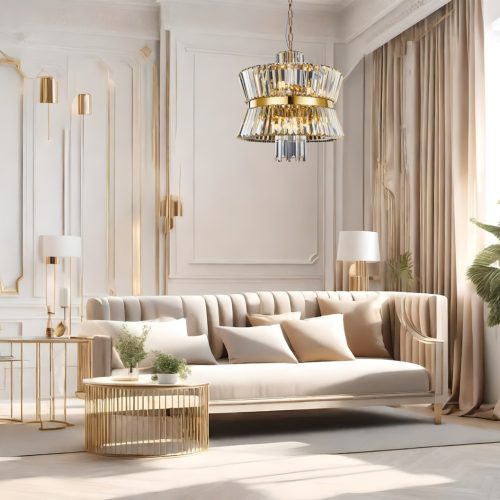 AURELIA Arany csillár mennyezeti lámpa 12xE14 Milagro