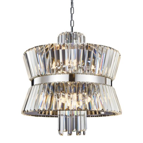 AURELIA csillár mennyezeti lámpa króm 12xE14 Milagro