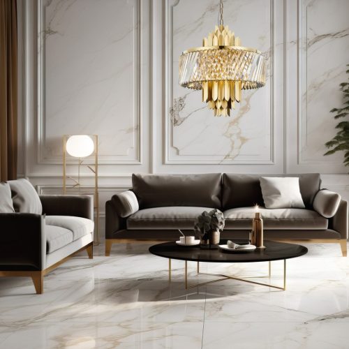 MARGOT csillár mennyezeti lámpa arany 9xE14 Milagro