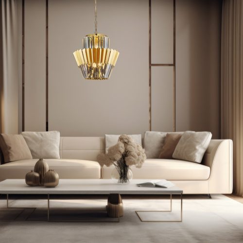 DONNA csillár mennyezeti lámpa arany 9xE14 Milagro