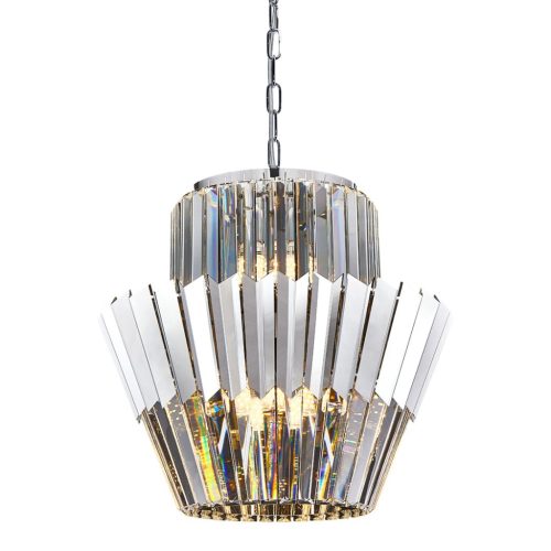 DONNA csillár mennyezeti lámpa króm 9xE14 Milagro