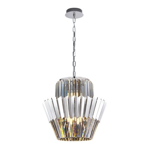 DONNA csillár mennyezeti lámpa króm 9xE14 Milagro