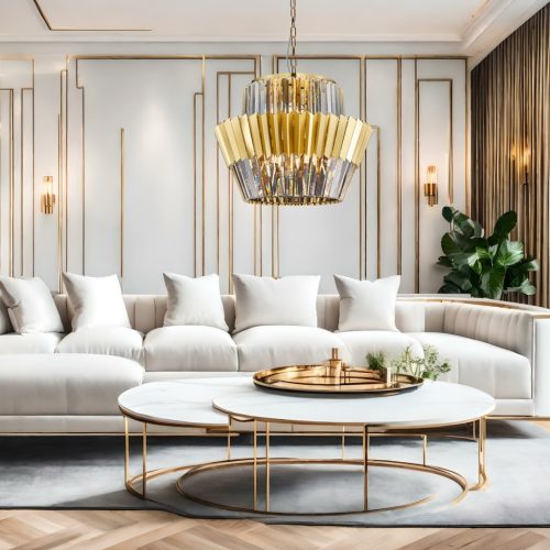 DONNA Arany csillár mennyezeti lámpa 12xE14 Milagro