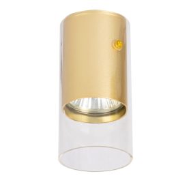   Felületre szerelt HALOGEN Downlight Tube Spot Ricky Round Gold GU10 MILAGRO