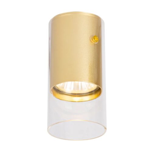 Felületre szerelt HALOGEN Downlight Tube Spot Ricky Round Gold GU10 MILAGRO