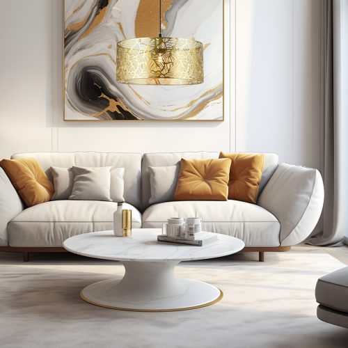 Felületre szerelhető függő mennyezeti lámpa virágmintás virágmintás 1xE27 arany MILAGRO