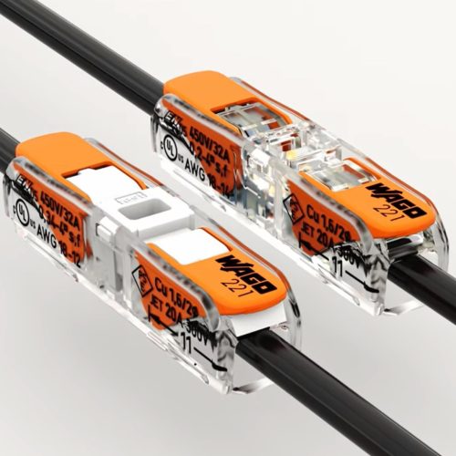 Telepítési csatlakozó Gyorscsatlakozó WAGO 221-2411 KÁBELE 2x0,2-4mm