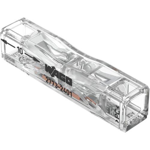 Beépítési csatlakozó Gyorscsatlakozó 2773-2401 Átmenő furat 2x4mm WAGO