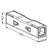 Beépítési csatlakozó Gyorscsatlakozó 2773-2401 Átmenő furat 2x4mm WAGO