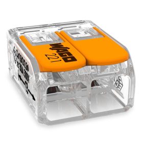   WAGO 221-612 gyorscsatlakozó beépítési csatlakozó kábelhez 2x0,5-6 mm