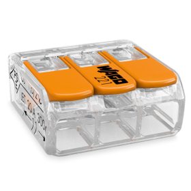   WAGO 221-413 gyorscsatlakozó beépítési csatlakozó kábelhez 3x0,2-4 mm