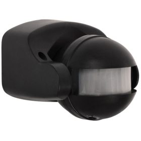   Felületre szerelt PIR mozgásérzékelő ALER JQ Black 1200VA IP44 Kanlux