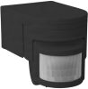 Felületre szerelhető PIR mozgásérzékelő SLICK JQ Black 1200VA IP44 Kanlux