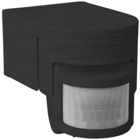   Felületre szerelhető PIR mozgásérzékelő SLICK JQ Black 1200VA IP44 Kanlux